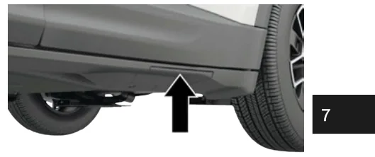 Места установки домкрата — Jeep Cherokee, рисунок из руководства по эксплуатации