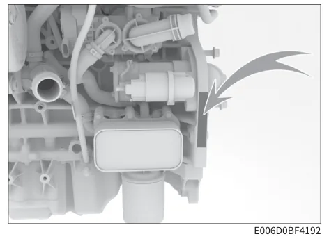 Где номер двигателя — Haval H3, рисунок из руководства по эксплуатации